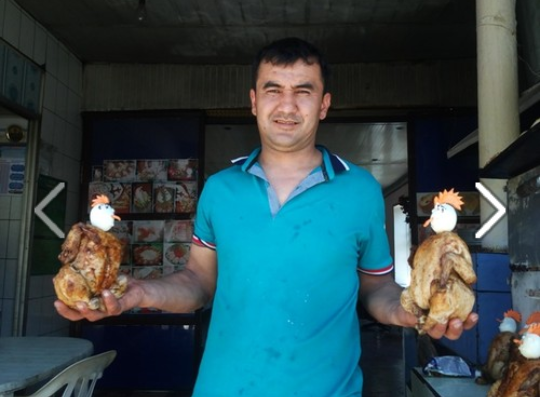 This can only happen in Osh, or when apartments are robbed, and in the news they write about eateries. - My, Asia, Unsanitary conditions, Hen, Grilled chicken, To eat, Longpost, Food