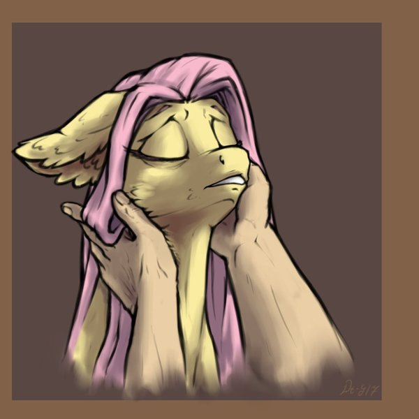 Gentle hands by Danton-Y17 - My Little Pony, Fluttershy, PonyArt, Люди