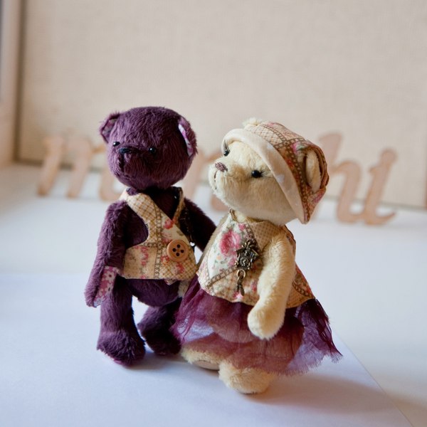 Kampot and Grunya - My, , With your own hands, Teddy bear, Fair of Masters, Creation, Needlework