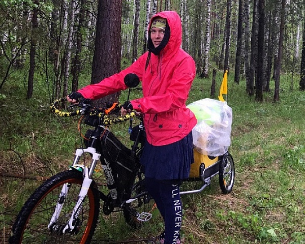 Cyclist scared of bears on Siberian highways - A bike, Travels, Dachshund, Tyumen, Travel, Traveling, Cyclist, Bike trip, Longpost