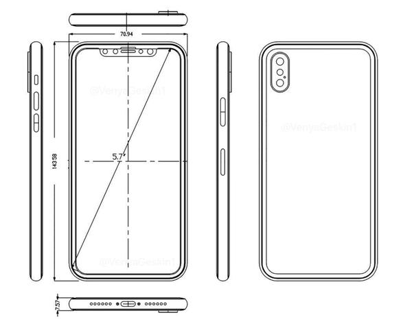 IPhone 8 concept based on leaks - My, iPhone 8, iPhone, Concept, Creation, My