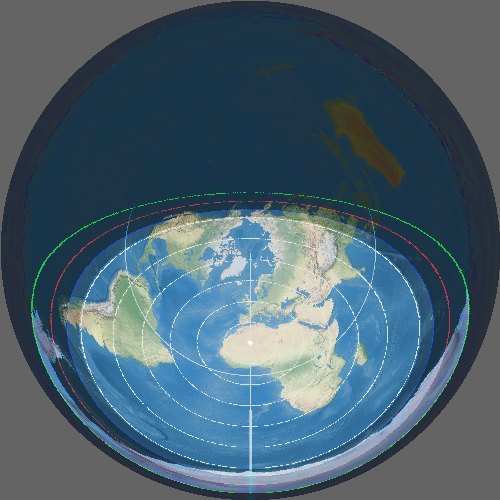 Contours of the height of the sun in different projections, or Where to send a flat earther, if you come across such - My, The sun, Flat land, Educational program, Planet Earth, Longpost