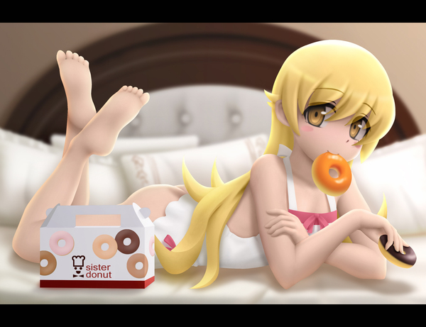 Сестра бублика) - NSFW, Аниме, Anime Art, Shinobu Oshino, Monogatari series, Арт