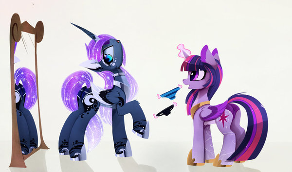 New trend - My little pony, PonyArt, Twilight sparkle, Princess luna, MLP Edge, Magnaluna