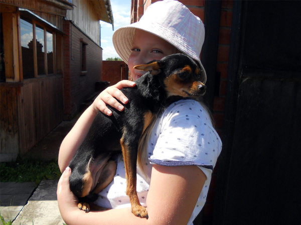 Lady with a dog - The photo, Children, Summer, My, Dog