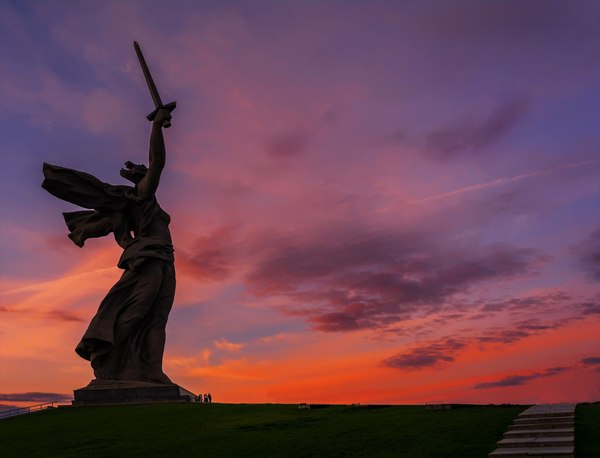 Motherland, Volgograd. - Russia, The photo, Sunset, Volgograd, Motherland