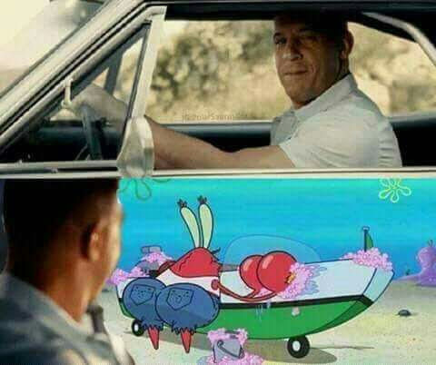 How it really was - The fast and the furious, SpongeBob, Mr. Krabs, Memes