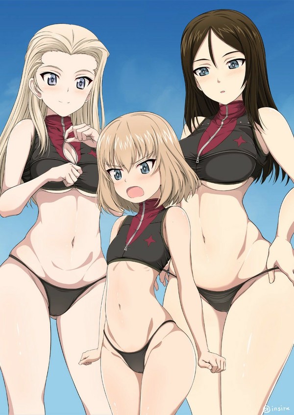 Girls Und Panzer. , Anime Art, Girls und Panzer, Clara, Katyusha, Nonna