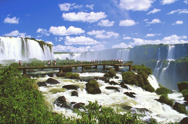 Iguazu Falls Complex, Brazil/Argentina - Iguazu Falls, Brazil, Waterfall, Rainbow, The photo, Longpost