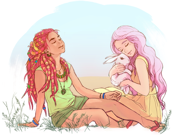 Tree and bunny Huggers