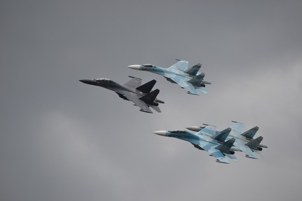 Aerobatic team Falcons of Russia in Cherepovets - My, Aerobatics, Aerobatic team, Airplane, Russian army, Aviation, Longpost, Army