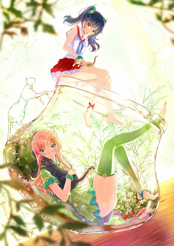 Terrarium Girl - Anime Art, Anime Original, Penname-Kazeno, Аниме