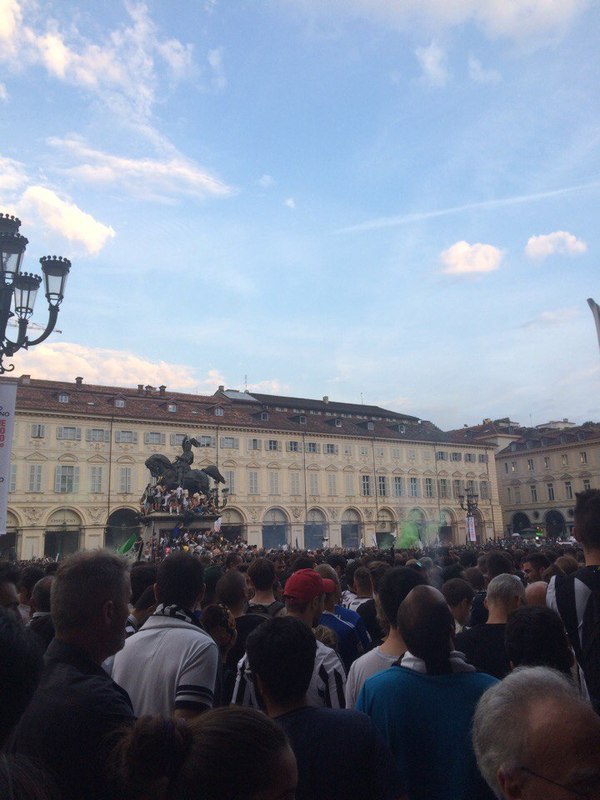 Juventus - Real Madrid, Piazza San Carlo, Turin - My, Football, Juventus, real Madrid, Champions League, Turin, Juventus-Real Madrid, news, Longpost