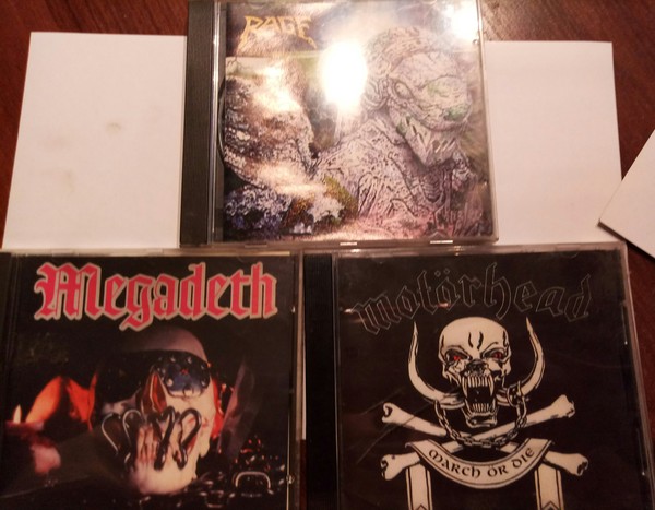 Old CDs: Rage, Megadeth, Motrhead. - Rage, Motorhead, Megadeth, Metal, Discs, Music, Longpost