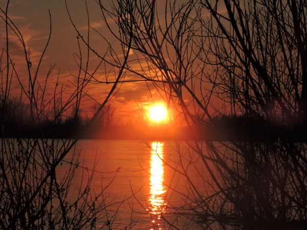 Sunset. - The nature of Russia, Sunset, My, Without processing