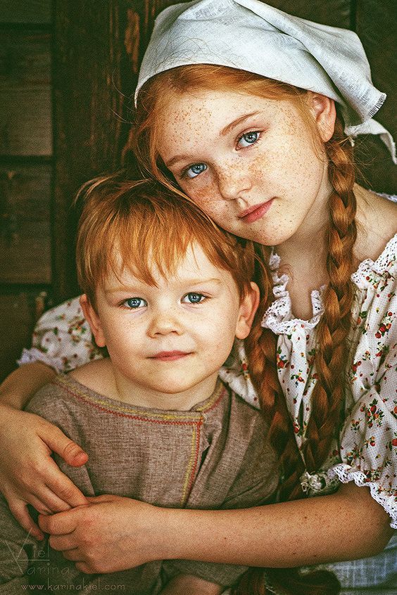 Kissed by the sun - Children, Redheads, The photo