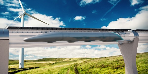 Hyperloop One unveiled a plan for a network of vacuum trains in Europe. - Hyperloop, Elon Musk, Technologies, ribbon, A train, Europe, Text