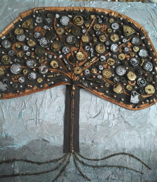 Steampunk Panel Tree - My, Steampunk, Panel, Tree, Longpost