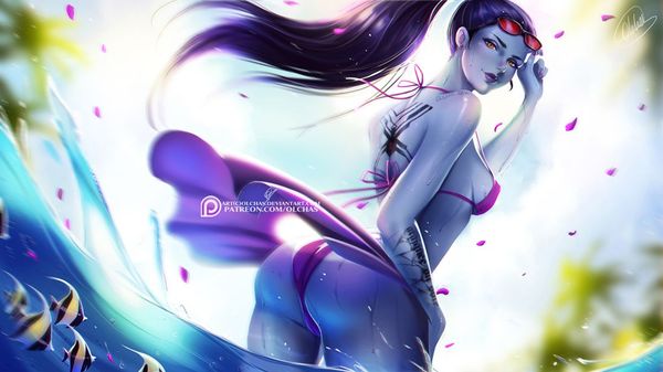 Summer Widowmaker by OlchaS - Olchas, Overwatch, Widowmaker, Widowmaker, Blizzard