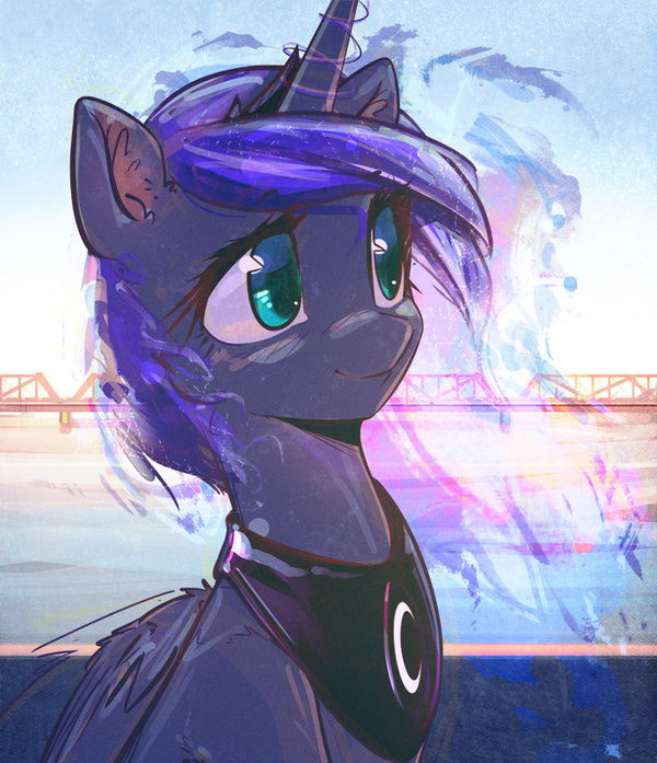 Lunaaa - My Little Pony, PonyArt, Princess Luna, Mirroredsea