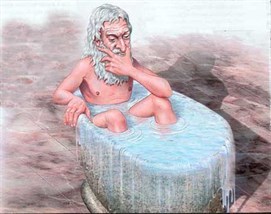 We save water. Law of Archimedes. For example, the toilet. - My, Water, Feces, Toilet, , Eggplant, Archimedes' Law