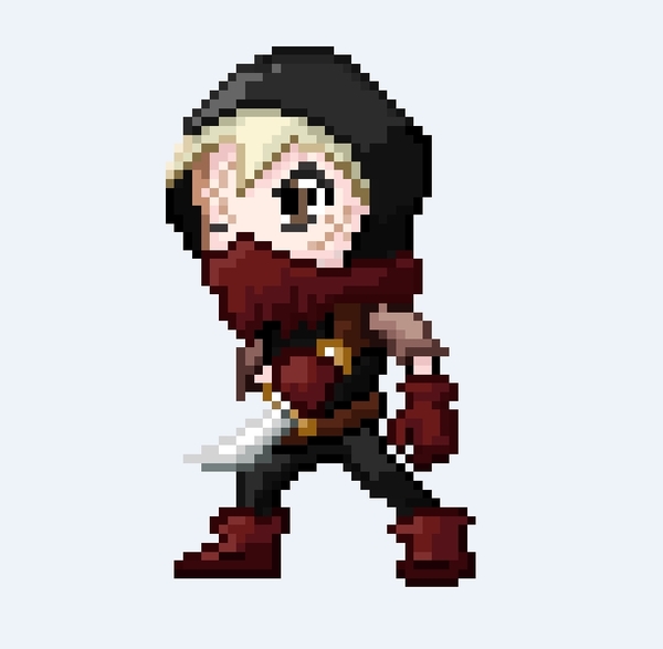 Did some test - My, Veowind, Pixel Art, Art, Photoshop, Characters (edit), Thief, Chibi, GIF
