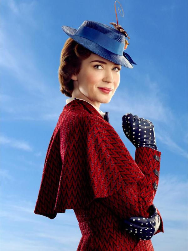 Emily Blunt as Mary Poppins and the first footage from the sequel to the 1964 Disney film. - Movies, Mary Poppins is back, Emily Blunt, Mary Poppins, Scene from the movie, Longpost