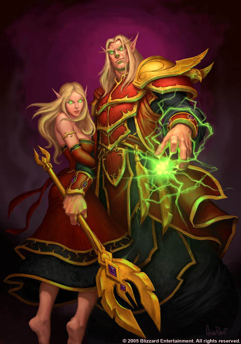 Briefly about the Azeroth elves. Part 2, the sin'dorei - My, Bayun's Behavior, World of warcraft, Blood elves, , Genzoman, , , Glennraneart, Longpost