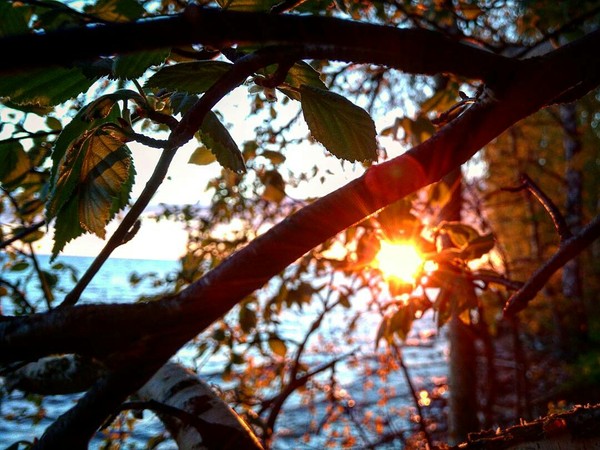 Caught the sunset - My, The photo, Lucky shot, Sunset, Rybinsk Reservoir, beauty of nature, Nature, Lucky moment