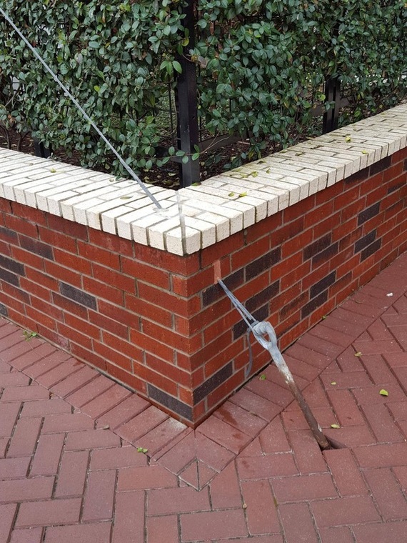 Brick walls grow very slowly, so they can grow into pre-existing obstacles. - Bricks, Wall, Cable, Reddit