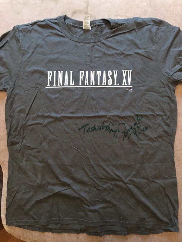 T-shirt FF15 - My, Final Fantasy, , Square enix, Autograph, Longpost, Final Fantasy XV