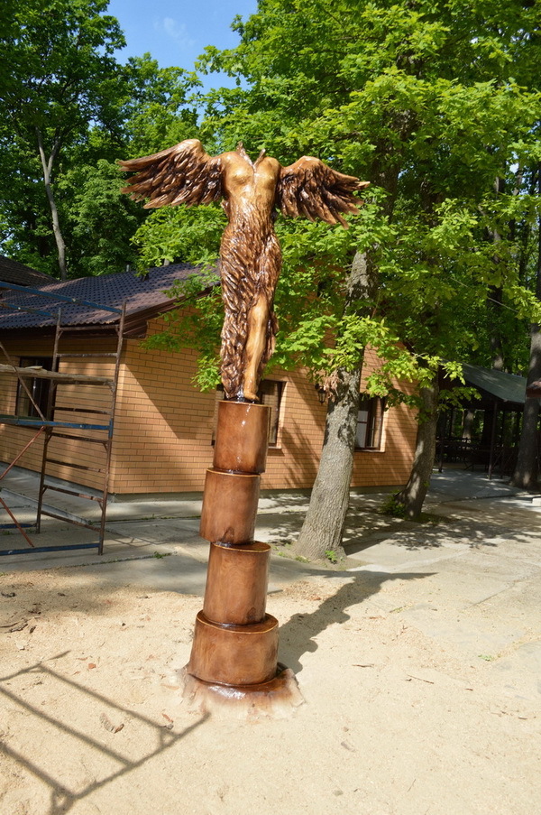 monster land - My, Alexander Ivchenko, Chainsaw, Chainsaw sculpture, Monster, Voronezh, Longpost, Video