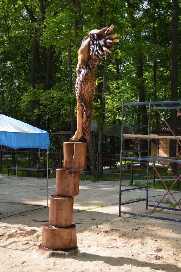 monster land - My, Alexander Ivchenko, Chainsaw, Chainsaw sculpture, Monster, Voronezh, Longpost, Video