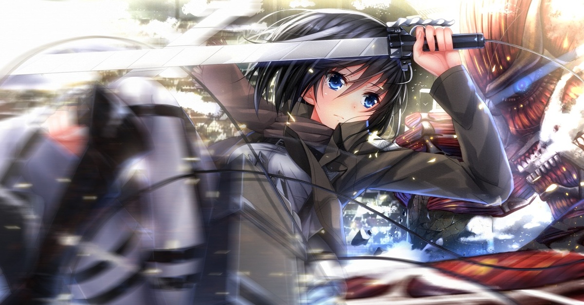 Beautiful Girl Swordsman Mikasa