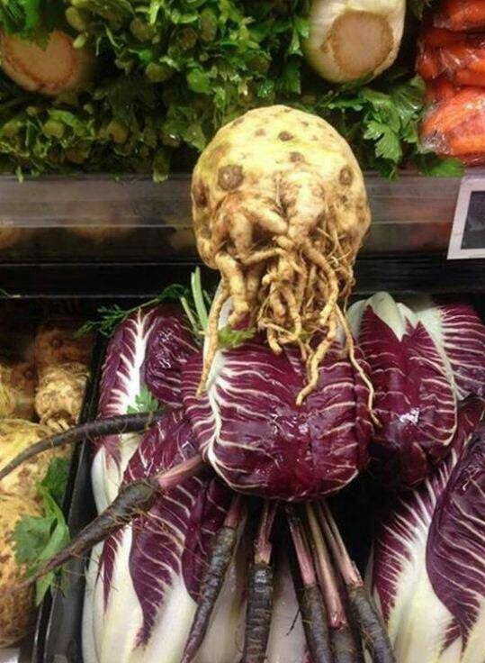 Vegan Cthulhu - Cthulhu, Vegetables