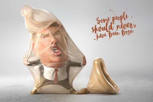 And the president is a condom! - Condoms, Creative, 