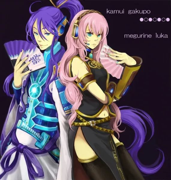 Gakupo and Luka - Vocaloid, , Art, Longpost, Anime, Anime art