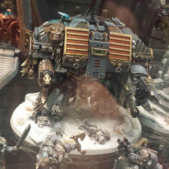 Back to the Future... - Wh miniatures, Warhammer 40k, Dreadnought, Conversion, Miniature, Space wolves