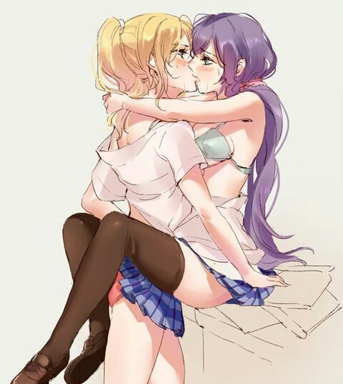 Anime yuri art - NSFW, Anime Art, Yuri, Арт, Сёдзё-Ай, 16+, Картинка без текста