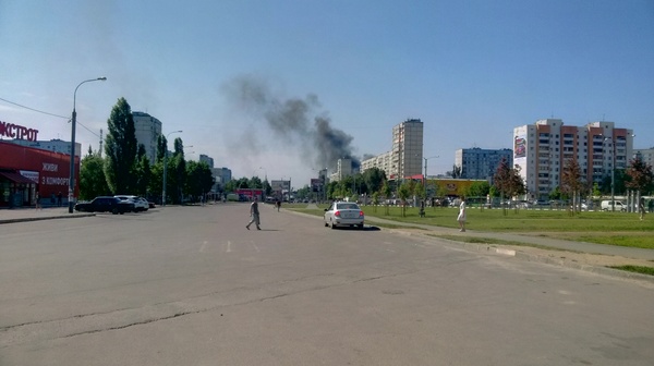 Что-то горит. - Моё, Харьков, Пожар, Дым