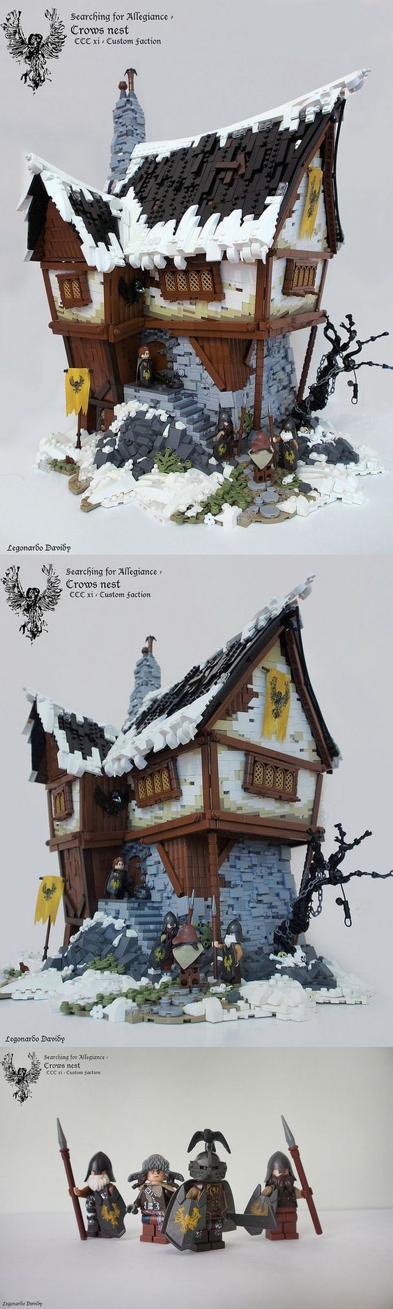 House in snow Lego - Lego, House, Longpost