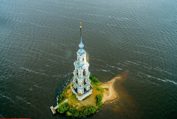 Bell tower of Nikolsky Cathedral (Kalyazin, Tver region) - Lake, Tver region, Kalyazin, St. Nicholas Cathedral