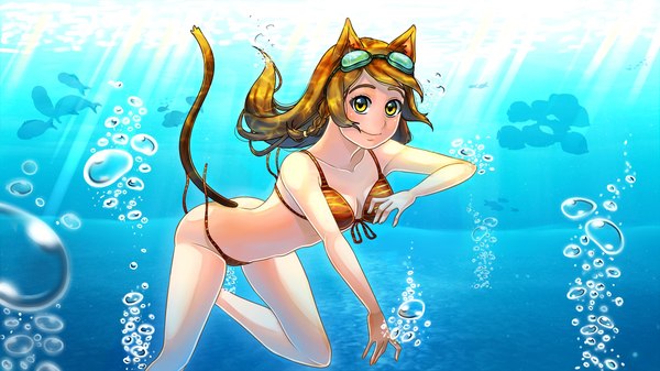 underwater cat - Endless summer, Visual novel, Julia, SEAD, Rizapiska