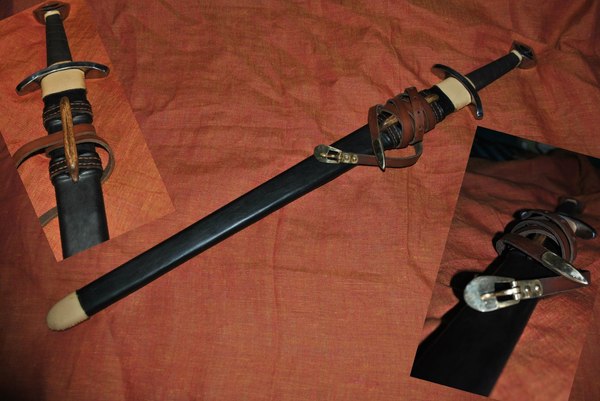 Sword with scabbard - My, Needlework without process, Handmade, Handmade, With your own hands, Sheath, Sword, Role-playing games, Roleplayers
