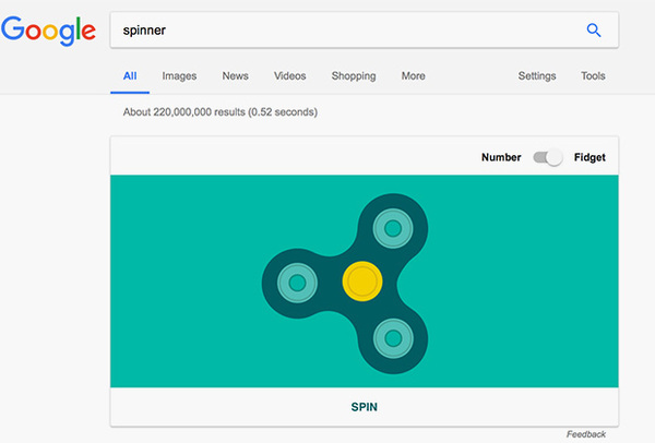 Google is trending - Spinner, Google