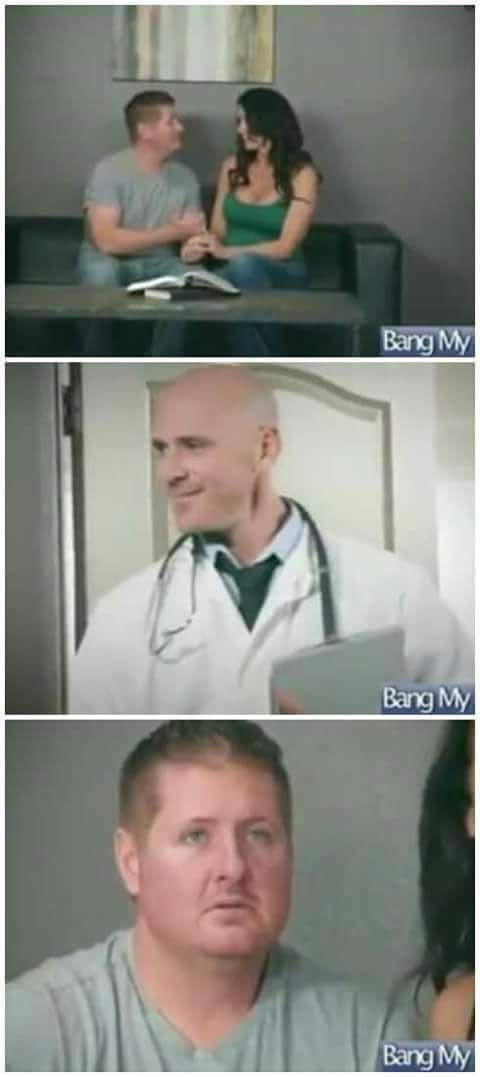 When he took his wife to the doctor and immediately regretted it. - 9GAG, Johnny Sins