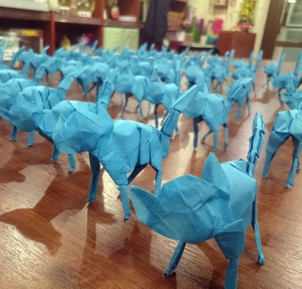 Kotominator: Kitten Rebellion!... or what 50 paper cats look like. - Longpost, T-1000, Origami, Terminator, Kittens, My, cat