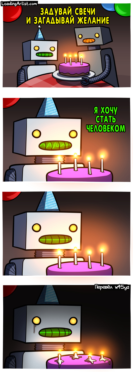 Happy Birthday! - Loading Artist, Comics, Translated by myself, Longpost