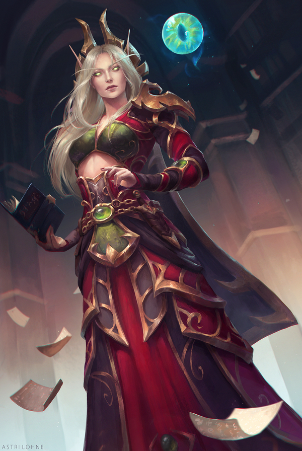 Blood Elf - Арт, WOW, Warcraft, Эльфы крови