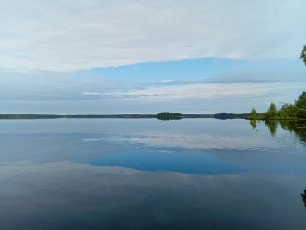 Лето. Рыбалка. Карелия. - Моё, Машезеро, Рыбалка, Фотография, Карелия, Озеро, Небо, Красота